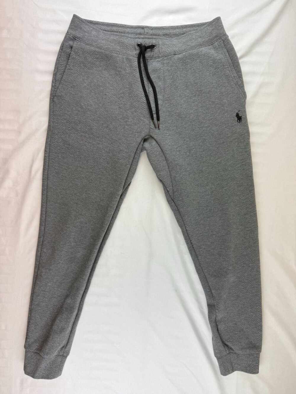 Polo Ralph Lauren Women’s Sz S Joggers Sweatpants Heather Gray Drawstring Cuffs